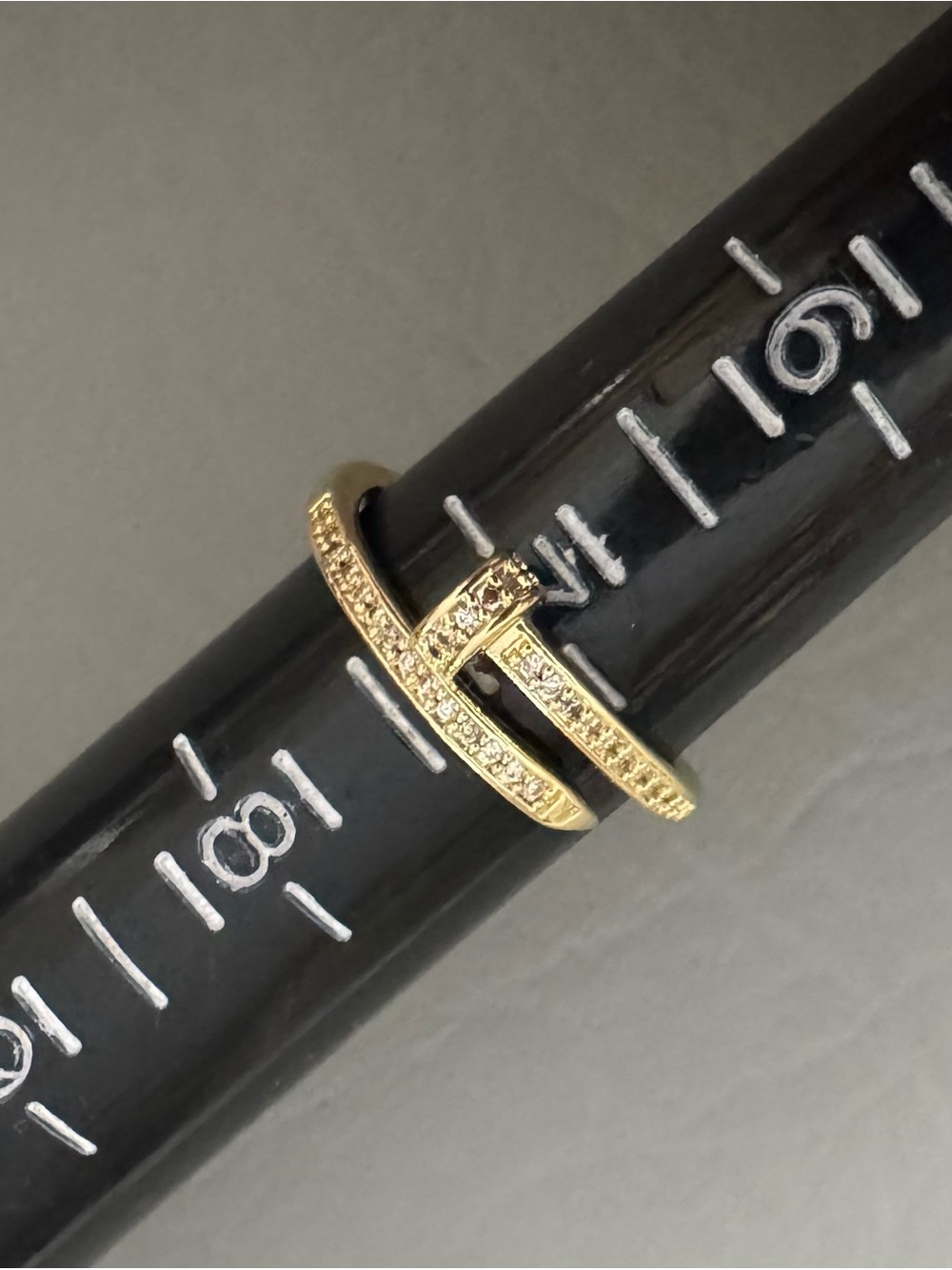 Adornia Bypass CZ Nail Ring - Picture 4 of 7